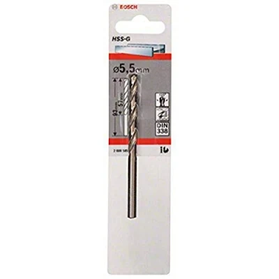 Abbildung von Bosch Pro Metallbohrer HSS G geschliffen (Ø 5,5 mm)