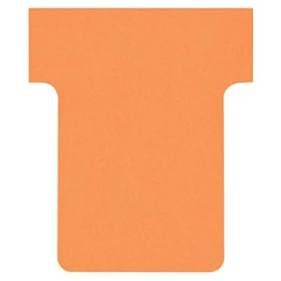 Abbildung von Nobo Kartentafel Zubehör T Karten, Größe 1.5, 100 Stück, orange