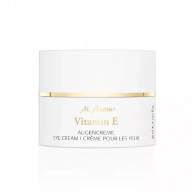 Abbildung von M. Asam Vitamin E Augencreme (20ml) Glättet die Augenpartie &amp; lässt sie heller erscheinen durch E, mit Sheabutter Pathenol für ein geschmeidiges Hautgefühl, parfümfreie Augenpflege