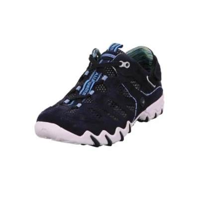 Abbildung von Allrounder NIWA Sportlicher Schnürer, Damen, Größe: 37.5, Blau Leder und textil