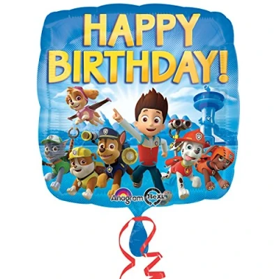 Abbildung von Folieron Paw Patrol Alles Gute zum Geburtstag 43 cm