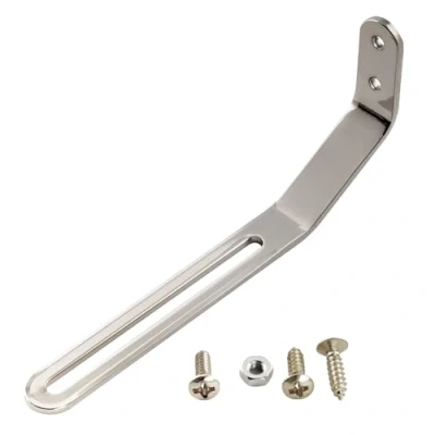 Abbildung von Musiclily Pro Universal Pickguard Bracket Haltebügel für Archtop Jazz Hollow Body Gitarre, Nickel