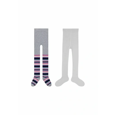 Abbildung von camano 2ER PACK Strumpfhose für Kinder, Größe: 110/116, Lilac chiffon