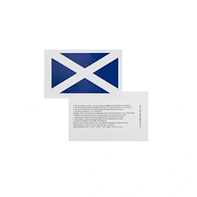 Abbildung von 25 x Schottland tattoo Fan Fahnen Set EM 2021 Scotland temporary Flag (25)