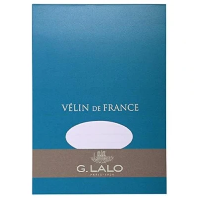 Abbildung von G. Lalo 11700L Schreibblock Vélin de France (DIN A5, 14,8 x 21 cm, 50 Blatt, 100 g) weiß