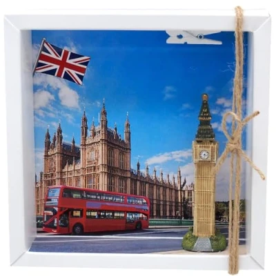 Abbildung von ZauberDeko Geldgeschenk Verpackung Urlaub London England Reise Geschenk Geburtstag Weihnachten
