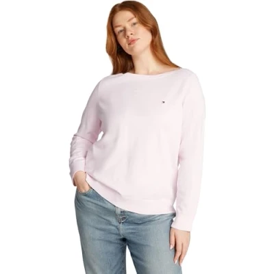 Abbildung von Tommy Hilfiger Curve Strickpullover, Damen, Größe: 52, Light pink