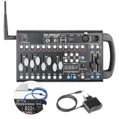 Abbildung von DMX Controllers Lighting, DJ Light Controller for Live House, 512 Stage Light, 192 Kanäle Lighting Family Party.