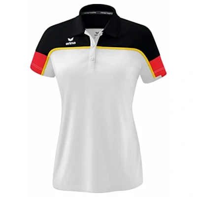 Abbildung von Erima Fussball Teamsport Change Poloshirt, Damen, Größe: 40, Weiss schwarz rot