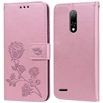 Abbildung von PKQTOP Hülle für Ulefone Note 8P/Note 8 Handyhülle,Klappbar Tasche Case,Standfunktion,Kartenfach,Silikon Bumper,Stoßfeste Schutzhülle Cover