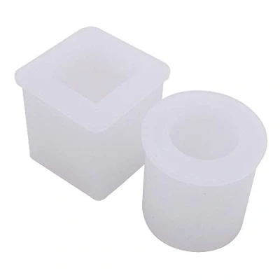 Abbildung von VOANZO 2PCS Silikonformen Große Harzformen Set Harzgussformen Epoxidharzform Bastelform, für Blumentopf Kerzenhalter Schmuckherstellung Guss DIY Stifthalter