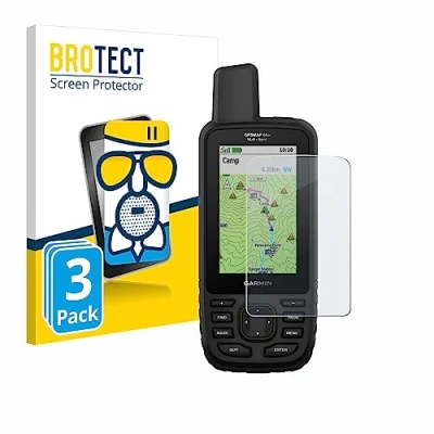 Abbildung von BROTECT Entspiegelungs Schutzglas für Garmin GPSMAP 66sr (3 Stück) Schutz Folie Panzerfolie Glas Matt [Extrem Kratzfest 9H, Anti Reflex]