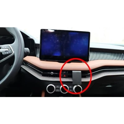 Abbildung von Brodit ProClip Fahrzeughalter 856040 Made IN Sweden Mittelbefestigung für linkslenkende Fahrzeuge passt Gerätehalter