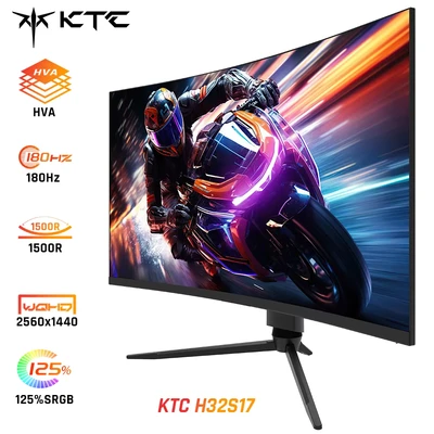 Abbildung von KTC H32S17 Curved Gaming Monitor (2560x1440 px, UWQHD, 1 ms Reaktionszeit, 165 Hz, HVA, QHD 165Hz HVA 1500R)