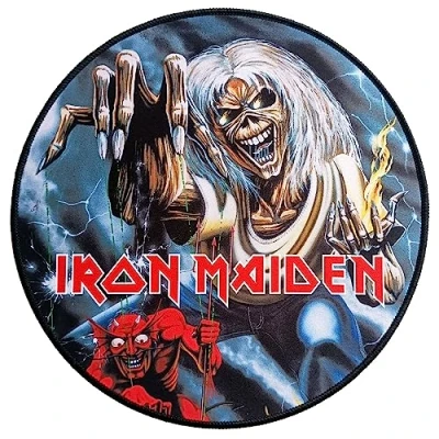 Abbildung von Iron Maiden Anti Rutsch Mauspad XXL 90 mm x 40 mit Perlenbesatz Offizielle Lizenz DC comis