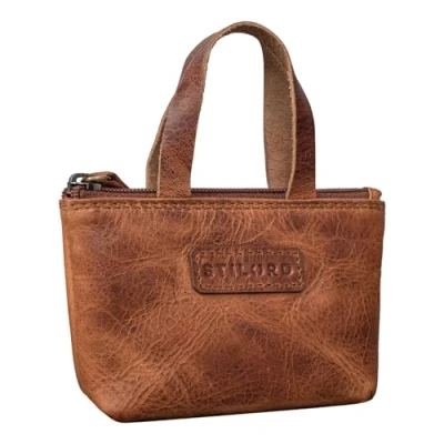 Abbildung von STILORD Schlüsseltasche &quot;Laura&quot; Mini Schlüsseletui Leder Schlüssel Tasche Damen