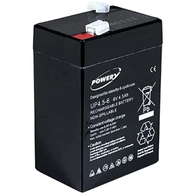 Abbildung von Akku net Blei Gel f. Peg Perego Feber Injusa Smoby Diamec Kinderauto 6V 4,5Ah (ersetzt 4Ah 5Ah), 6V, Lead Acid