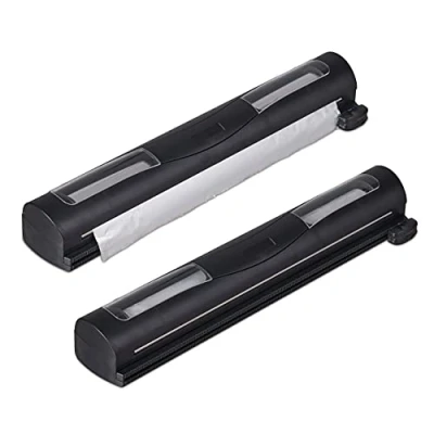 Abbildung von relaxdays Folienspender Folienschneider 2er Set schwarz