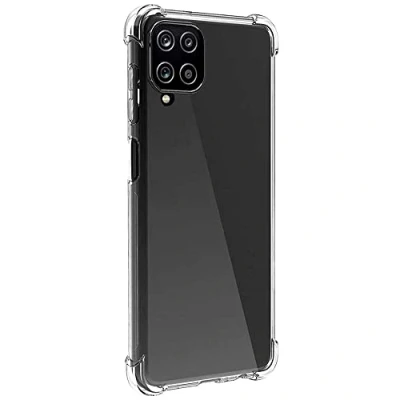 Abbildung von OcioDual TPU Schutzhülle Kompatibel mit Samsung Galaxy A12/M12 Gerundete Kanten Rückseite Case Hülle Tasche Antishock Bumper