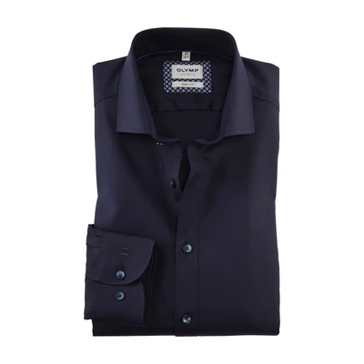 Abbildung von OLYMP Level Five body fit Hemd Langarm Stretch Twill nachtblau Gr. 37