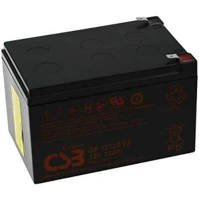 Abbildung von CSB Standby Bleiakku GP12120 F2 12V 12Ah, 12V, Lead Acid