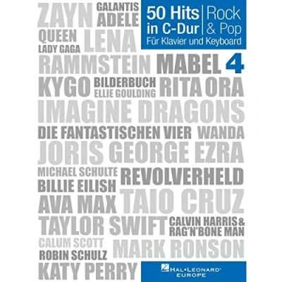 Abbildung von 50 Hits in C Dur: Rock &amp; Pop Band 4