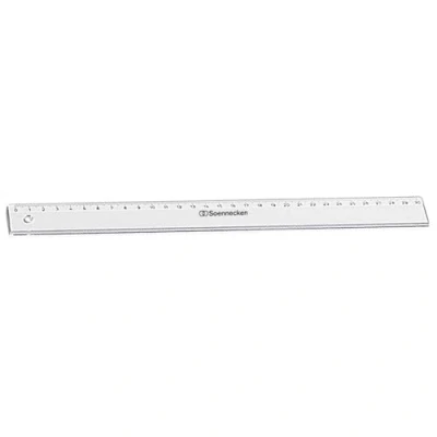 Abbildung von Soennecken Lineal 1821 30cm Polystyrol transparent