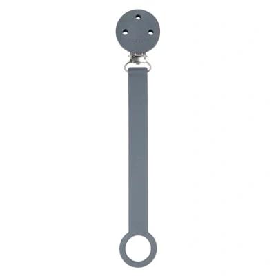Abbildung von Nattou Pacifier Clip with Universal Holder Silicone, 21 cm, Dark Grey