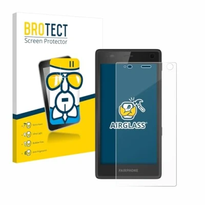 Abbildung von BROTECT Schutzglas für Fairphone 2 Schutzfolie Panzer Folie Glas [Extrem Kratzfest 9H, Anti Fingerprint, Ultra Transparent]