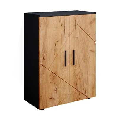 Abbildung von Vicco Midischrank Irma, Anthrazit/Goldkraft Eiche, 60 x 81 cm