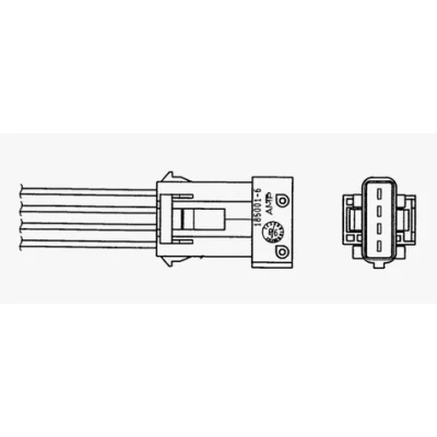 Abbildung von NGK 0070 Lambdasonde beheizt 4 PEUGEOT: 207 Schrägheck, 206 SW, CITROËN: C3 II, I C2 FIAT: Qubo