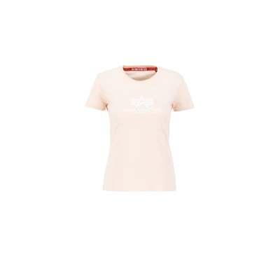 Abbildung von Alpha Industries Damen New Basic T Wmn Shirt, Pale Peach, L