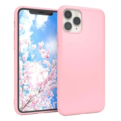 Abbildung von EAZY CASE Handyhülle Silikon mit Kameraschutz kompatibel iPhone 11 Pro in Rosa, Ultra dünn, Slimcover, Silikonhülle, Hülle, Softcase, Backcover