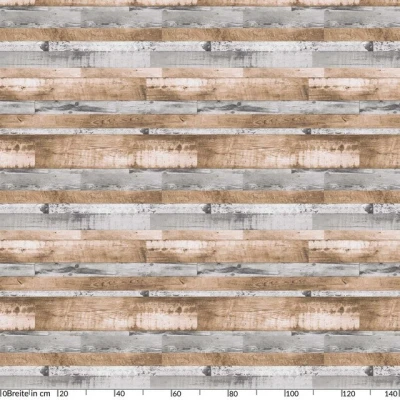 Abbildung von ANRO Tischdecke Wachstuch abwaschbar Wachstuchtischdecke Wachstischdecke Holz Diele Grau Braun 100x140cm