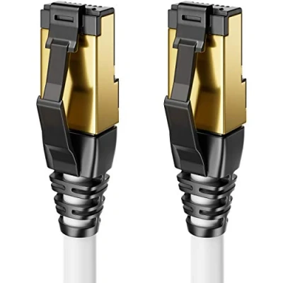 Abbildung von deleyCON 10m CAT8.1 Patchkabel Netzwerkkabel RJ45 LAN DSL Kabel S/FTP