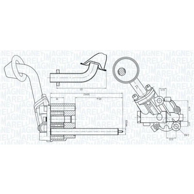 Abbildung von Ölpumpe MAGNETI MARELLI 351516000005