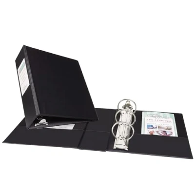 Abbildung von Avery Mini Ordner für 14,9 x 21,6 cm Seiten, 5,1 runder Ring, schwarz, 1 (27554)