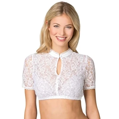 Abbildung von Stockerpoint Damen Liona Dirndlbluse, Weiss, 48