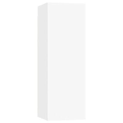 Abbildung von vidaXL TV Schrank Hängeschrank Wohnwand Anbauwand Fernsehwand Wand Wandschrank Wohnzimmer Weiß 30,5x30x90cm Holzwerkstoff