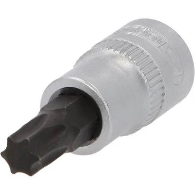 Abbildung von KS TOOLS 911.3885 Steckschlüsseleinsatz DIN3120, ISO1174 T45 Chrom Vanadium Stahl Torx gerändelt