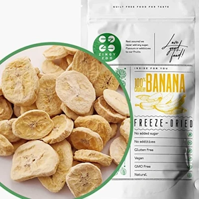 Abbildung von Gefriergetrocknete Bananen 120g Pack Getrocknete Ohne Zucker Gefriergetrocknet Banan Trockenfrüchte Frisch Früchte Freeze Dried Fruit Banana Slices