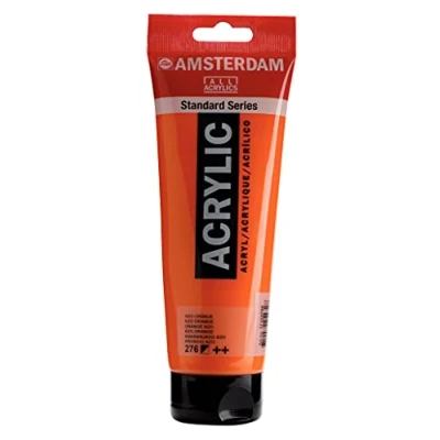 Abbildung von Amsterdam Standard Series Acrylfarbe Tube 250 ml Azo Orange 276 (17122760)