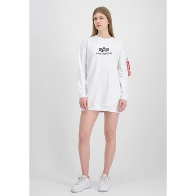 Abbildung von Alpha Industries Basic Long Sweater OS Wmn Sweatshirt für Damen White