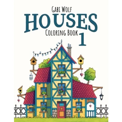 Abbildung von houses 1 Coloring Book.: Charming for coloring. (Coloring Books Houses)