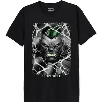 Abbildung von Marvel Herren Mehulkcts063 T Shirt, Schwarz, XL