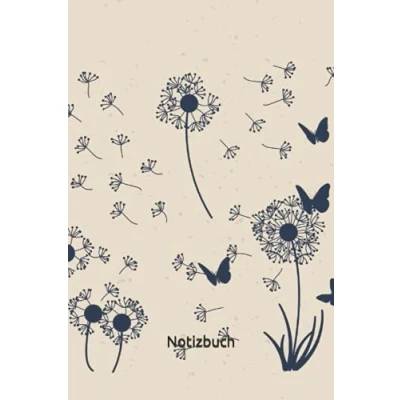 Abbildung von Notizbuch: Schmetterlinge Notizbuch 6x9 Zoll DIN A5 120 Seiten Punktraster Pflanzen Notizheft Insekten Tagebuch Schmetterling Notebook Garten Geschenk