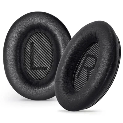 Abbildung von Aurivor Echte Leder Ohrpolster für Bose QuietComfort QC 35 II 25 15 2 Kopfhörer, Lammleder Ersatz Ohrmuscheln Ae2/Ae2i/Ae2W SoundLink SoundTrue Over Ear Headsets