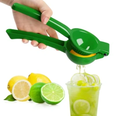 Abbildung von JOPHEK Zitronenpresse Handpresse, in Premium, Zitruspresse Manuell, Schweres Saftpresse Lemon Squeezer für Küche, Bar, Restaurant, Spülmaschinenfest (Grün)