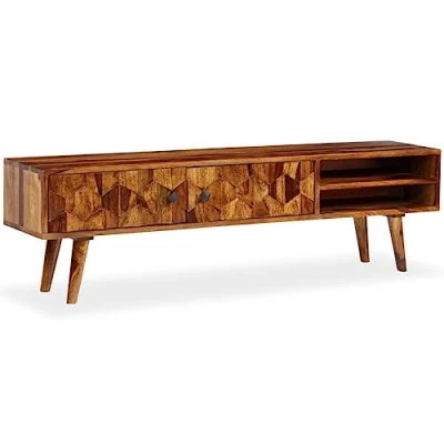 Abbildung von vidaXL Fernsehschrank Sheesham Holz Palisander Lowboard Fernsehtisch TV Board