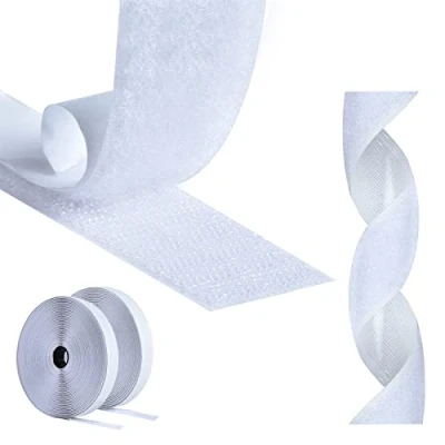 Abbildung von AiQInu Klettband Selbstklebend,8M Klettverschluss Extra Stark Doppelseitig Klebende,30mm Breit Selbstklebendes Klebepad Enthält Flauschband und Hakenband Kann für Haushalt,DIY Handgefertigt